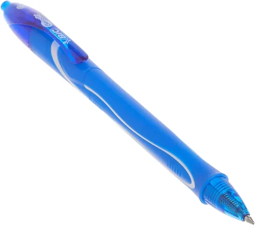 Vista 4 de BIC Gelocity - Bolígrafos de gel de secado rápido azul, punta media (0.7 mm - 1/32 pulgadas), paquete de 12 unidades, bolígrafos de gel retráctiles