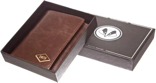 Vista 5 de Nueva cartera personalizada Swanky Badger Cartera triple ranuras para tarjetas y tarjetas