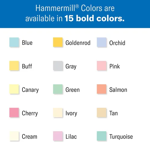 Vista 5 de Hammermill - Papel de color, papel de impresora color ante de 20 libras, 8.5 x 11 pulgadas - 1 resma (500 hojas), fabricado en los Estados Unidos
