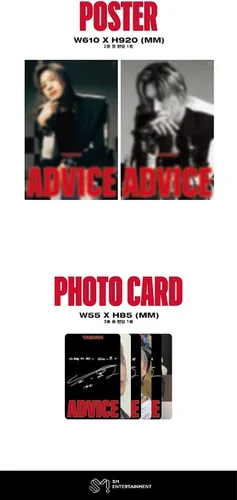 Vista 6 de Shinee Taemin Advice 3er Mini álbum CD+1p Póster+1p Póster Plegable En Paquete+72p PhotoBook+12pLyrics Paper+1p PhotoCard+1p Postal+Mensaje