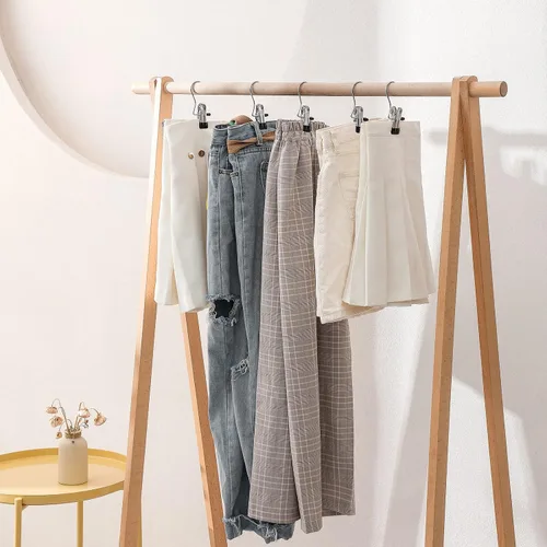 Vista 7 de Paquete de 30 ganchos organizadores de leggings para armario, soporte para botas, clips para colgar, perchas multifuncionales portátiles de un solo