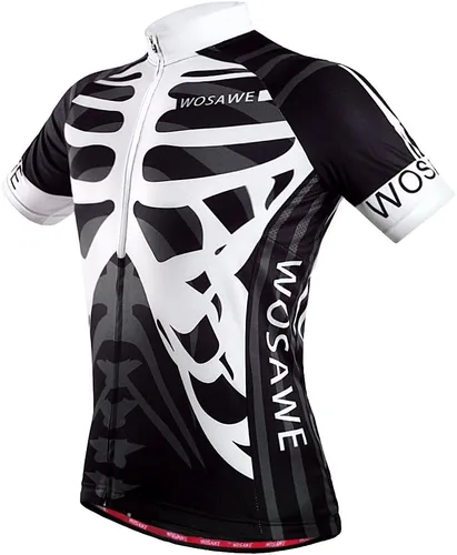 Vista 3 de WOSAWE Camiseta de ciclismo transpirable de manga corta para hombre