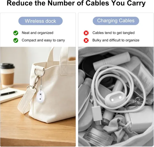 Vista 6 de Adaptador de cargador compatible con Google Pixel Watch 5/4, base de carga magnética de repuesto USB-C para Pixel Watch 5/4 de 1.614 in/1.772 in