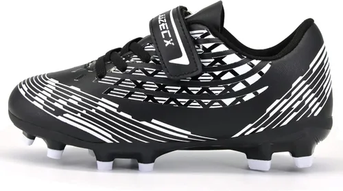 Vista 2 de Zapatos de fútbol para niños y niñas, zapatos de fútbol FGAG para interiores y exteriores, zapatos de entrenamiento para adolescentes