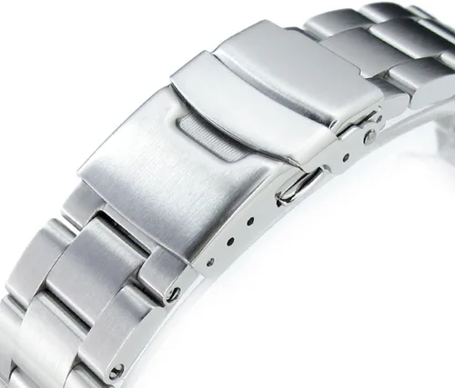 Vista 3 de MiLTAT Correa de reloj de 0.866 in para Seiko SKX007 SKX009 SKX175, eslabones sólidos Super-O