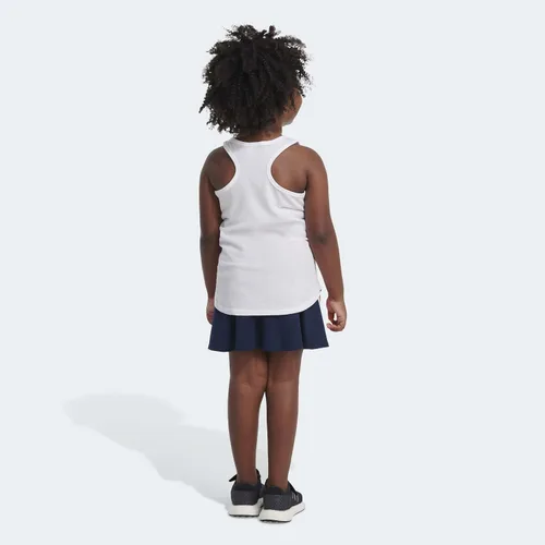 Vista 5 de adidas Juego de falda pantalón sin mangas de 2 piezas para niñas, plateado