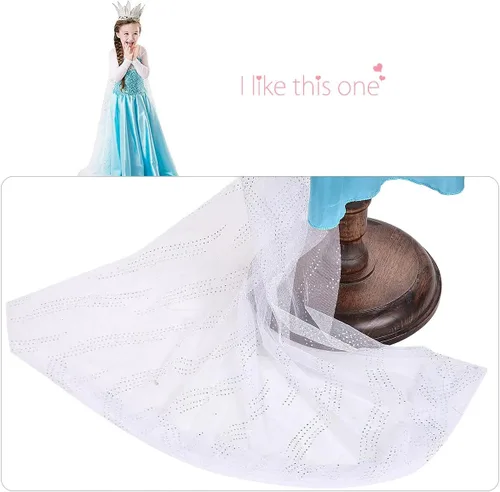 Vista 6 de LOEL Princess Dress,Princess Costumes for Girl Birthday Halloween Christmas Cosplay Dress Up With Accessories