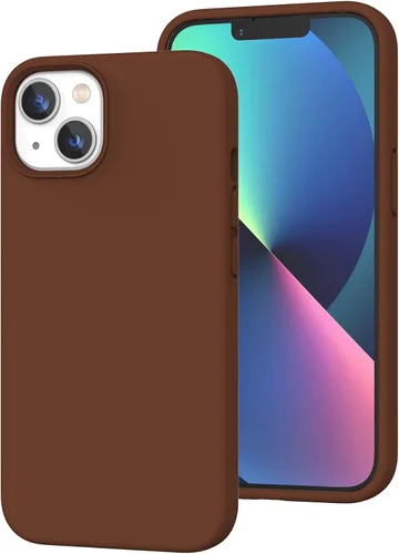 Vista 23 de Funda de silicona líquida compatible con iPhone 12 Pro Max 6.7 pulgadas, funda de gel de protección completa con forro de microfibra, funda