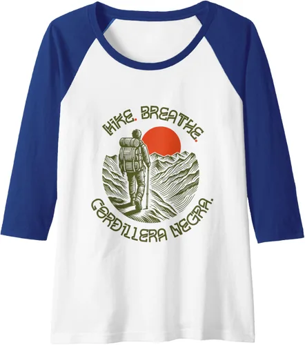 Vista 4 de Mountaineering - Camiseta de béisbol raglán Cordillera Negra