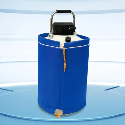 Vista 7 de Tanque de nitrógeno líquido de 10L, Contenedor criogénico Nitrógeno líquido (LN2) Aleación de aluminio Nitrógeno líquido Dewar Contenedor