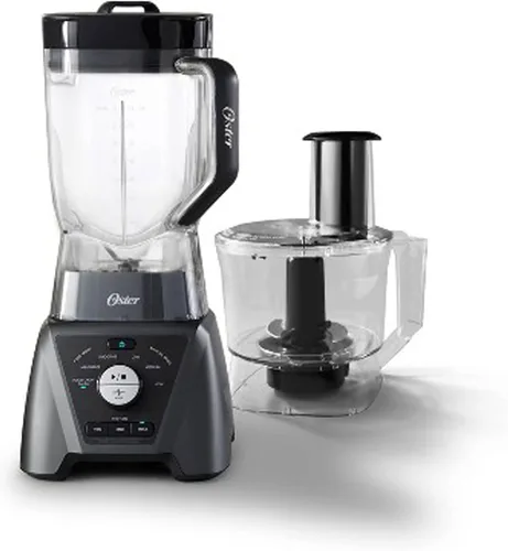 Vista 5 de Oster Combo de licuadora y procesador de alimentos con 3 ajustes para batidos, batidos y picado de alimentos - 3 ajustes selectos de textura