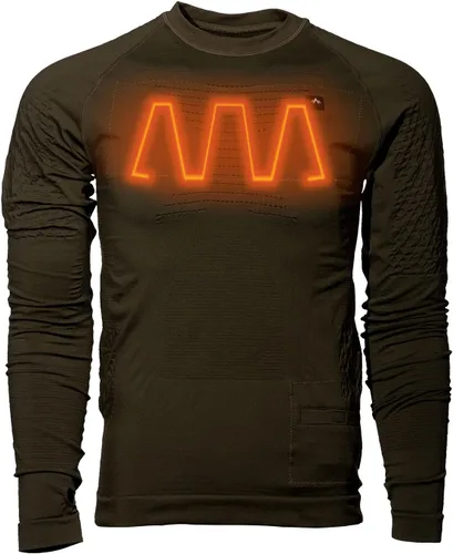 Vista 4 de Pnuma Outdoors IconX - Cómoda camisa de manga larga con batería recargable, tres ajustes de calor ajustables