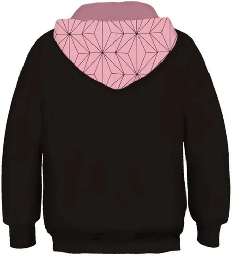 Vista 8 de DENCTORAM Kamado Tanjiro - Sudadera con capucha para niños, diseño de anime Kamado Nezuko Cosplay