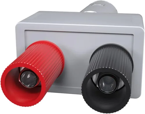 Vista 3 de Goupchn Enchufe de encendedor de cigarrillos macho a doble hembra de 0.157 in hembra adaptador de cargador de coche 12V 10A con cables