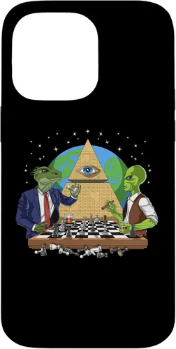 Vista 20 de Funda para iPhone 14 Pro Alien Illuminati Conspiracy Theory All Seeing Eye Aliens