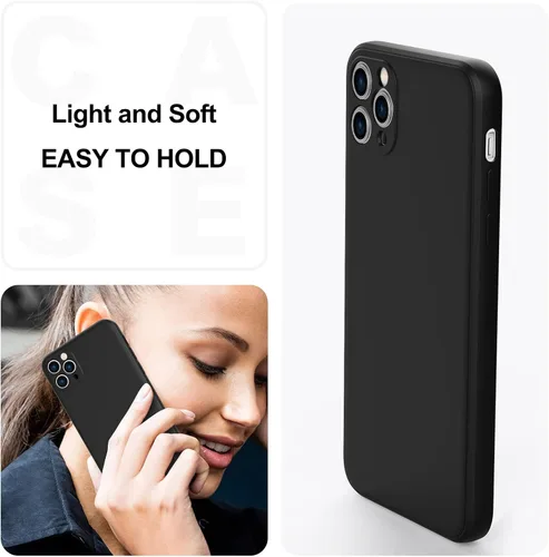 Vista 7 de Funda para iPhone 12 Mini, funda delgada de silicona líquida, a prueba de golpes, funda delgada para iPhone 12 Mini, funda protectora de cámara