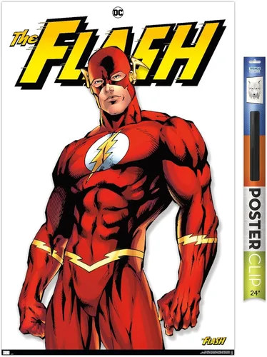 Vista 17 de Trends International DC Comics - Póster de pared The Flash Feature Series, 14.72 x 22.37 pulgadas, versión enmarcada de madera de granero