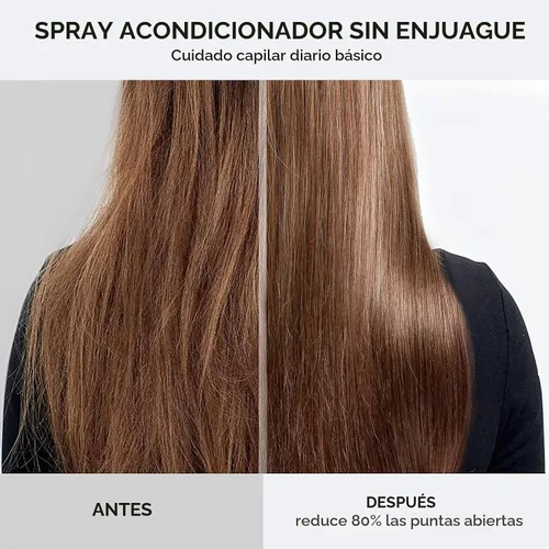 Vista 5 de TYMO Protector térmico para cabello con aceite de argán para herramientas de peinado calentadas, spray acondicionador sin enjuague para suavizar e