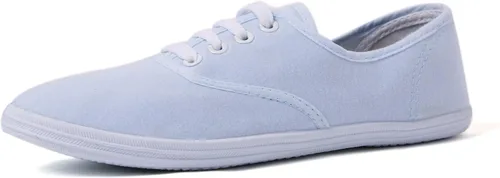 Vista 27 de VenusCelia - Tenis de lona con agujetas Rainbow para mujer Negro (Allblack)