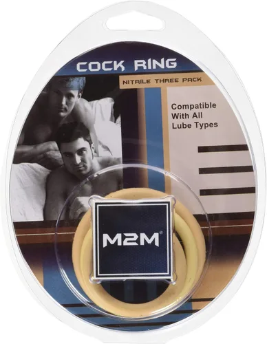 Vista 2 de M2m Anillo para el pollo, nitrilo, juego de 3 piezas, nude