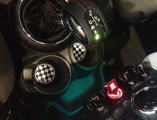 Vista 4 de Posavasos de silicona de 0.29 in, para Mini Cooper AA2257, cuadriculado