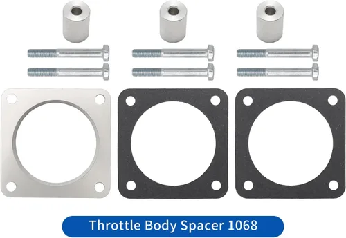 Vista 2 de Espaciador de cuerpo del acelerador 1068 de repuesto para Jeep Wrangler TJ YJ 1987-2006 Reemplazo para Cherokee XJ 1984-2001