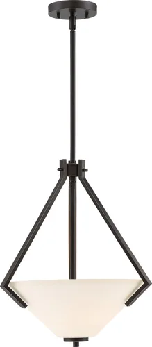 Vista 8 de Nuvo Iluminación 60/6242 - Vanidad transicional de dos luces de Nome Collection en Pwt, Nckl, B/S, Slvr. Acabado
