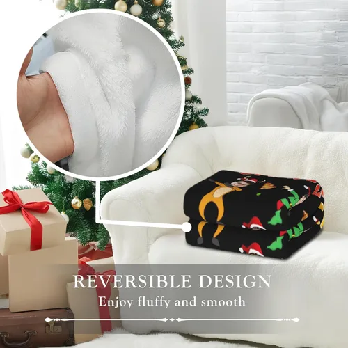 Vista 6 de Manta de Fotos Personalizada, Tema de Vacaciones con Rostro Personalizado, Diseño Divertido Ultra Suave y Acogedora, Manta Decorativa Personalizada