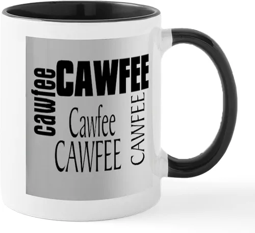 Vista 15 de CafePress Cawfee - Taza de café de cerámica (11.0 fl oz)