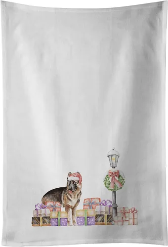 Vista 80 de Caroline's Treasures CK8100WTKT - Juego de 2 toallas de cocina con diseño de bulldog francés con diseño de país de las maravillas navideñas