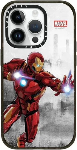Vista 154 de CASETiFY Funda para iPhone Air, compatible con MagSafe Marvel VS CoLab Protección contra caídas de grado militar 4x de 8.2 pies Funda Capitán