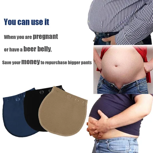 Vista 7 de Extensor de pantalones de maternidad con extensor de brasier extensor de cinturón de embarazo extensor de cintura elástica ajustable para mujeres