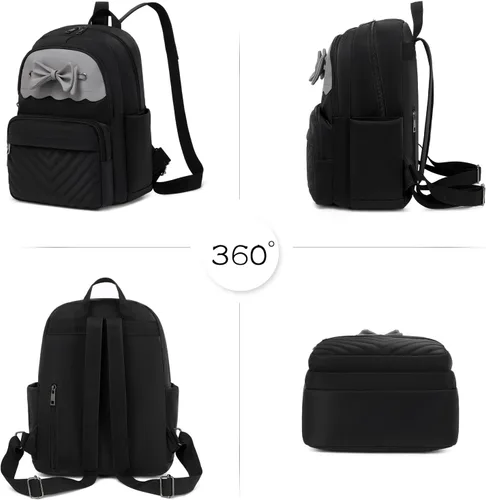 Vista 6 de MYHOZEE Bolso tipo mochila para mujer, Black01, Mochilas Daypack