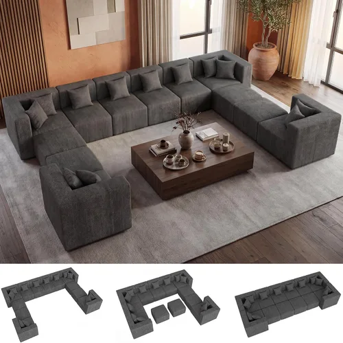 Vista 29 de MONVANE Sofá cama convertible de 55.5 pulgadas, sofá cama 2 en 1 sin hueso con bolsillo de almacenamiento, cómodo sofá de asiento profundo