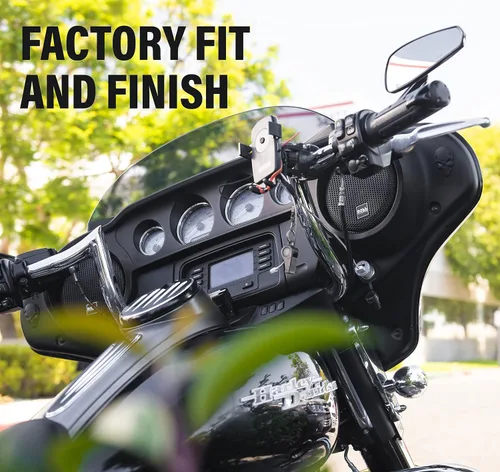 Vista 3 de BOSS Audio Systems BHD3F Harley Davidson - Kit de altavoces delanteros para bicicleta, compatible con motocicletas Electra 1998+, Road Glide