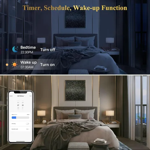 Vista 9 de DiCUNO Bombillas inteligentes, bombilla cambiante a todo color, compatible con Alexa, Google Assistant, no requiere concentrador, RGBCW multicolor