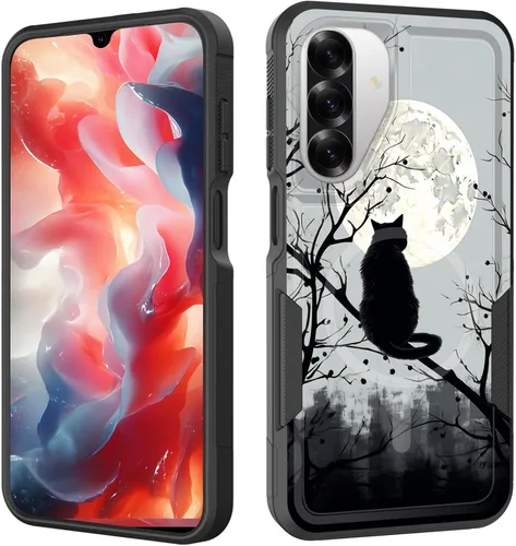 Vista 115 de Funda magnética para Galaxy A16 5G, [compatible con MagSafe] [protección contra caídas de grado militar] Funda resistente a prueba de golpes