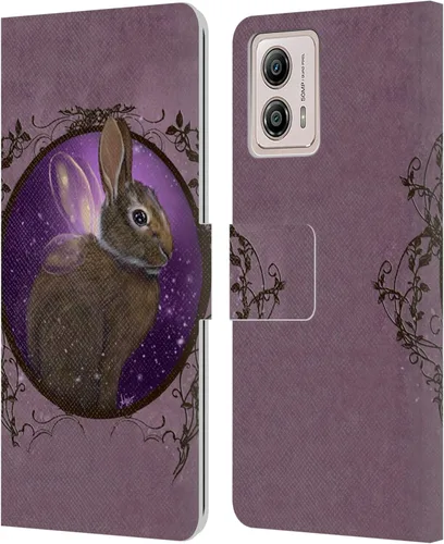 Vista 10 de Head Case Designs Officially Licensed Ash Evans Dandelion Fox Animals Leather Book Wallet Case Cover Compatible with Motorola Moto G53 5G
