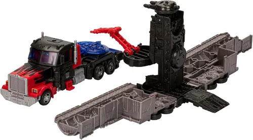 Vista 3 de Transformers Legacy United Leader Class G2 Universe Laser Optimus Prime, figura de acción de conversión de 7.5 pulgadas, 8+
