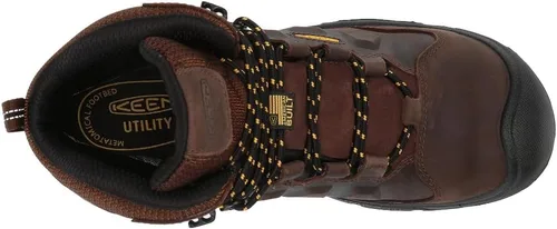 Vista 4 de KEEN Utility Botas de trabajo industriales impermeables Dover de 6 pulgadas con punta compuesta para hombre