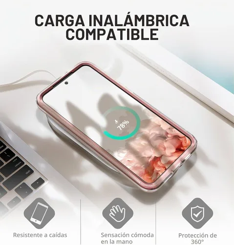 Vista 7 de SURITCH Funda para Samsung Galaxy S23, [Protector de Pantalla Integrado] [Protección de Doble Capa] Protección Completa Resistente a Golpes Funda