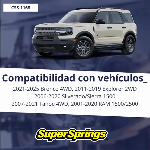Vista 2 de SuperSprings CSS-1168 SumoSprings de bobina para diversas aplicaciones Altura de pared interior de 1,68 pulgadas, negro