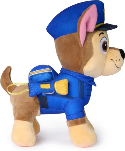 Vista 3 de Paw Patrol: Búsqueda y rescate Chase, juguete de peluche con accesorio
