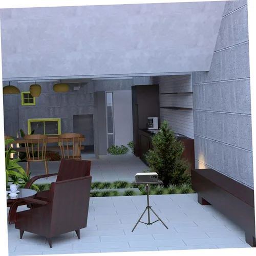Vista 5 de Mikinona Práctico trípode de proyector de aleación de aluminio Soporte de tableta de altura ajustable