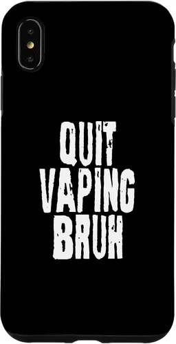 Vista 7 de iPhone 14 Quit Vaping Bruh Funny Anti Vaping Anti Vape Concientización Caso