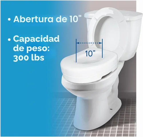 Vista 5 de Asiento para el inodoro levantado Carex, B302C0, 1, 1