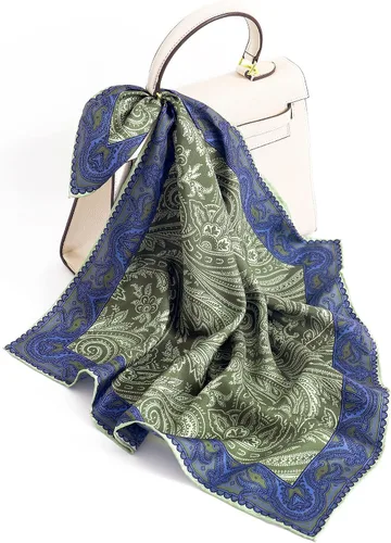 Vista 5 de STARWHISPER Bufanda de seda de morera 100% pura, 21 x 21 pulgadas, bufanda de sarga de seda de 0.551 in para mujer, bufanda cuadrada con embalaje