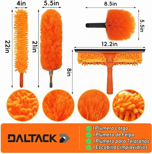 Vista 3 de Plumeros de 20 pies de alto para limpieza con poste de extensión resistente