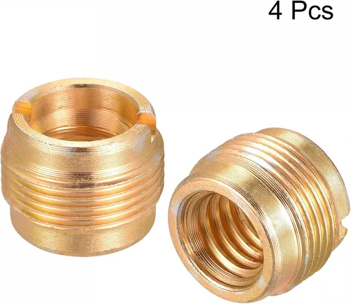 Vista 3 de uxcell Adaptador de soporte de micrófono – 3/8 pulgadas hembra a 5/8 pulgadas macho adaptador de tornillo convertidor de 0.47 pulgadas
