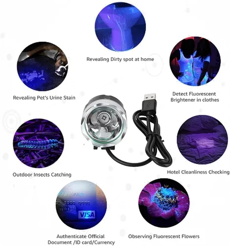 Vista 5 de Zopsc Lámpara ligera de curado portátil 9W, mini luz del pegamento del LED con la carga del USB